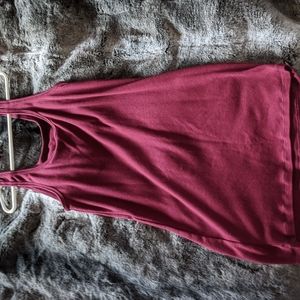 Burgundy wine tank top